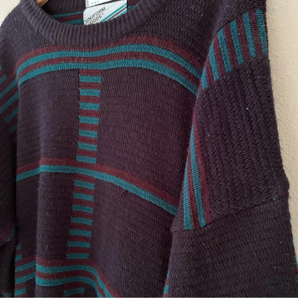 Uniform Code Mens Sweater Size XL‎ Coogi Style Grandpacore 90s Vintage